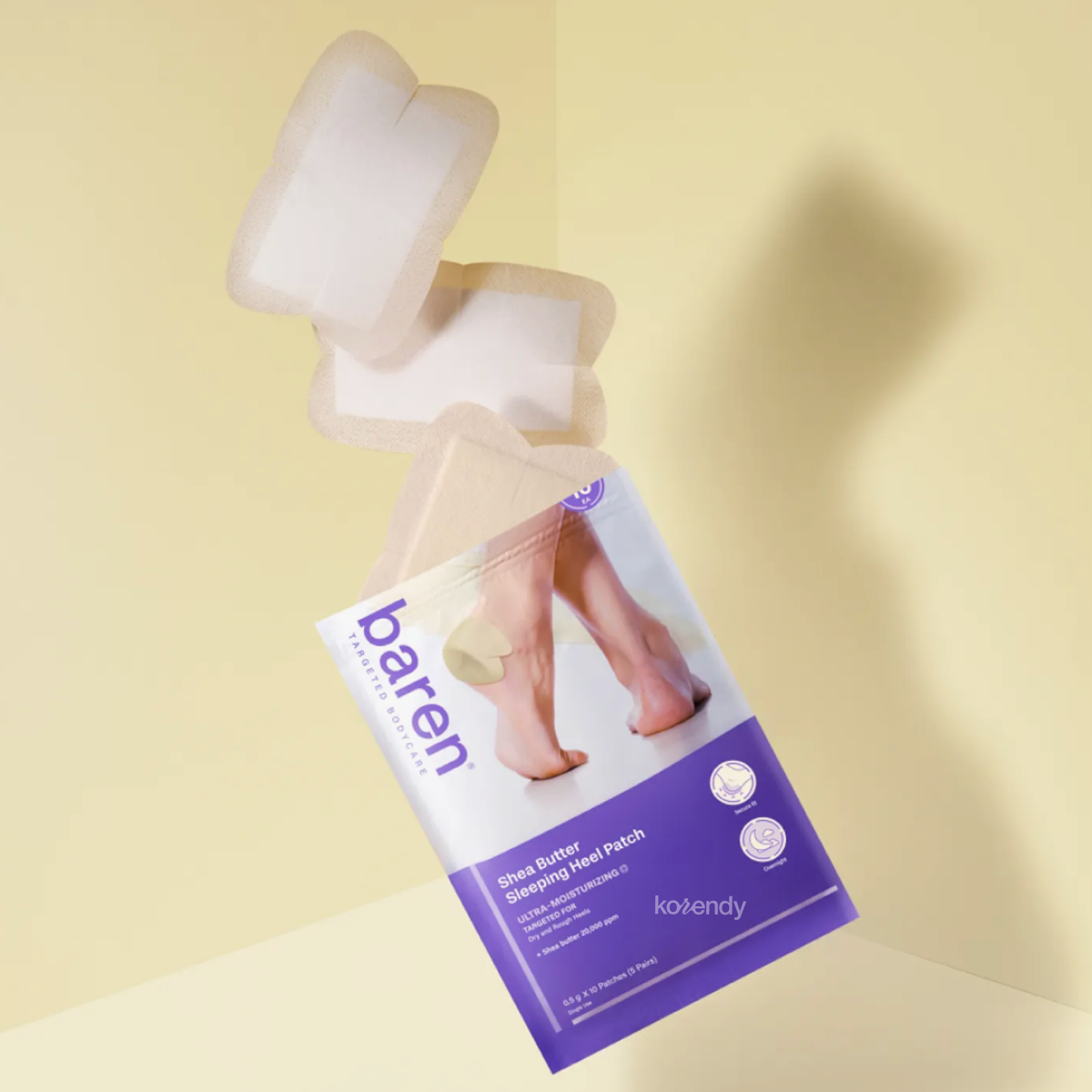 Baren - Shea Butter Sleeping Heel Patch (Gece Boyu Besleyici ve Nemlendirici Shea Butter İçeren Topuk Bandı) (%15-%30 Lansman İndirimi)