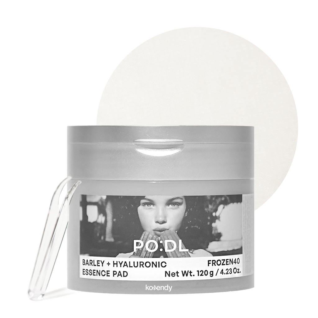 PO:DL - Barley + Hyaluronic Frozen40 Essence Pad (Ferahlatıcı ve Geniş Gözenek Önleyici Buzul Suyu & 11 Tip Hyaluronik Asit İçeren Çift Dokulu Tonik Ped) 120g (%25 Tanıtım İndirimi)