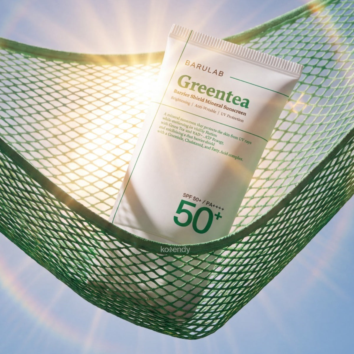 Barulab - Greentea Barrier Shield Mineral Sunscreen (NAD+ ve Yeşil Çay İçerikli Mineral Filtreli Güneş Kremi) 60ml (%15-%30 Lansman İndirimi)
