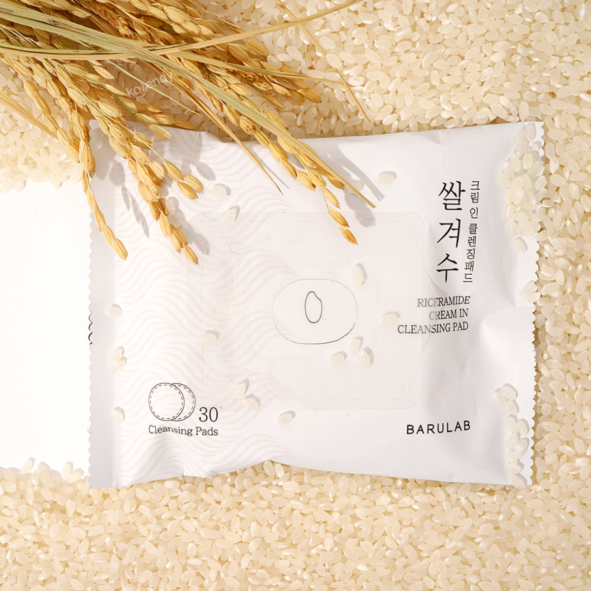 Barulab - Riceramide Cream In Cleansing Pad (30 adet) (Süt Kıvamlı Pirinçli ve Fermente İçerikli Temizleme Pedi)