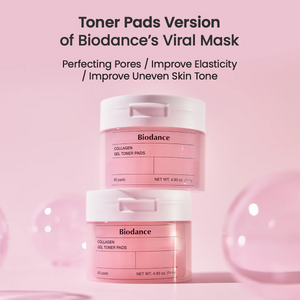 Biodance - Collagen Gel Toner Pads (Geniş Gözenek Karşıtı Kolajen Sulu Jel Toner Ped) 60lı