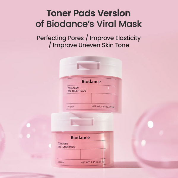 Biodance - Collagen Gel Toner Pads (Geniş Gözenek Karşıtı Kolajen Sulu Jel Toner Ped) 60lı