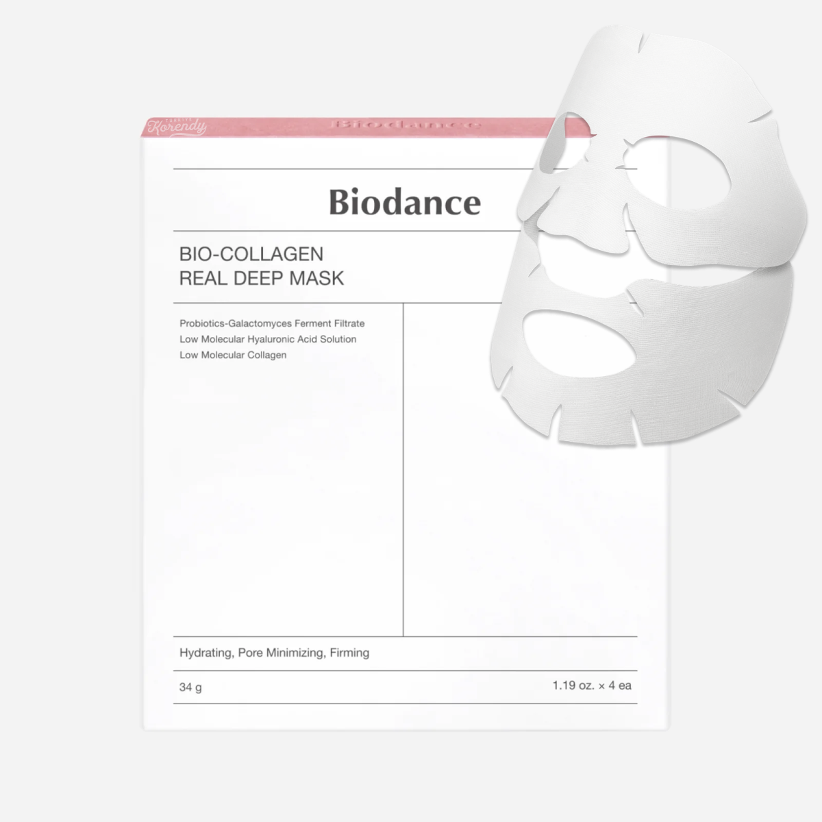 Biodance - Real Deep Mask * Bio-Collagen (Gözenek Karşıtı ve Parlatıcı Kolajenli Şeffaflaşan Maske) 4lü