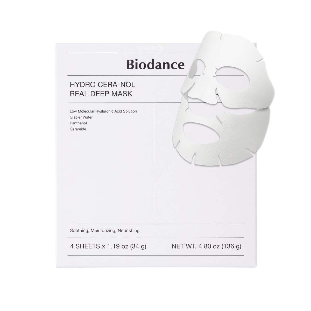 Biodance - Real Deep Mask * Hydro Cera-Nol (Kızarıklık Karşıtı 5 Çeşit Seramidli Şeffaflaşan Maske) 4lü