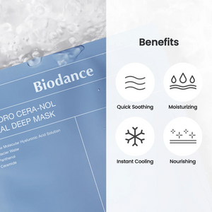 Biodance - Real Deep Mask - Hydro Cera-Nol (Kızarıklık Karşıtı 5 Çeşit Seramidli Şeffaflaşan Maske) 4lü