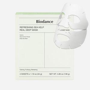 Biodance - Real Deep Mask - Refreshing Sea Kelp (Yoğun Sebum, Leke ve İz Karşıtı Yosunlu Şeffaflaşan Maske) 4lü