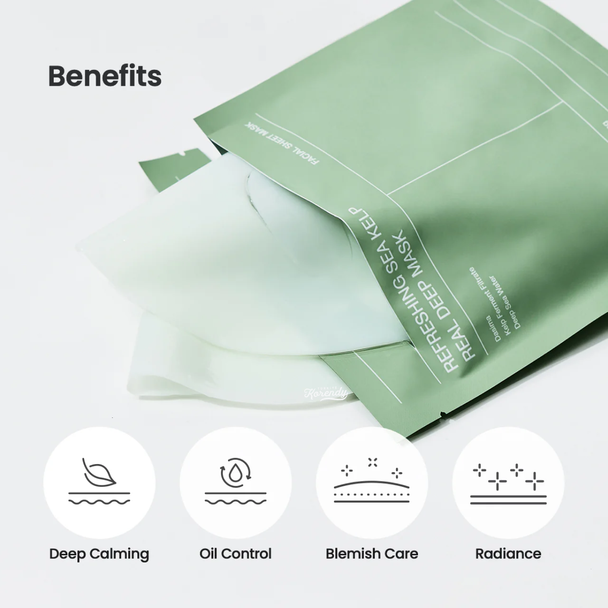 Biodance - Real Deep Mask - Refreshing Sea Kelp (Yoğun Sebum, Leke ve İz Karşıtı Yosunlu Şeffaflaşan Maske) 4lü