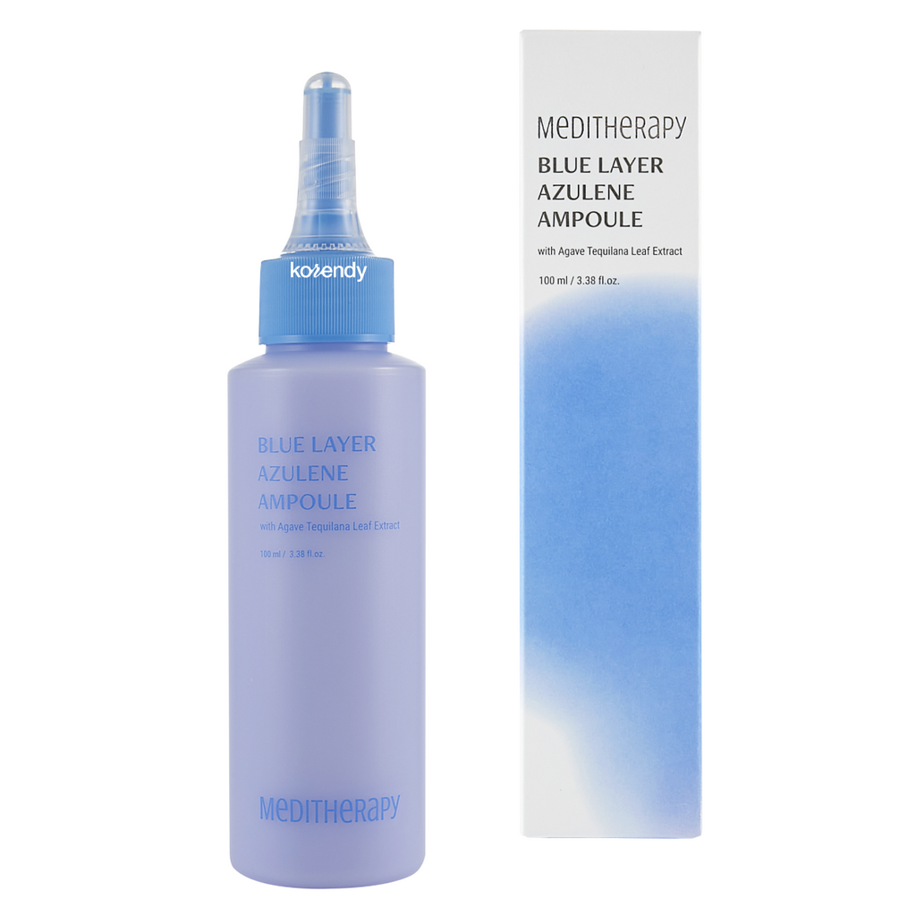 Meditherapy - Blue Layer Azulene Ampoule (Stres Engelleyici ve Derin Nemlendirici Guaiazulene İçeren Mavi Ampul) 100ml