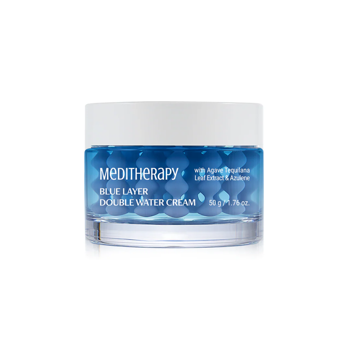 Meditherapy - Blue Layer Double Water Cream (Stres Engelleyici ve Isı Düşürücü Guaiazulene ve Nano Hyaluronik Asitli Krem) 50g