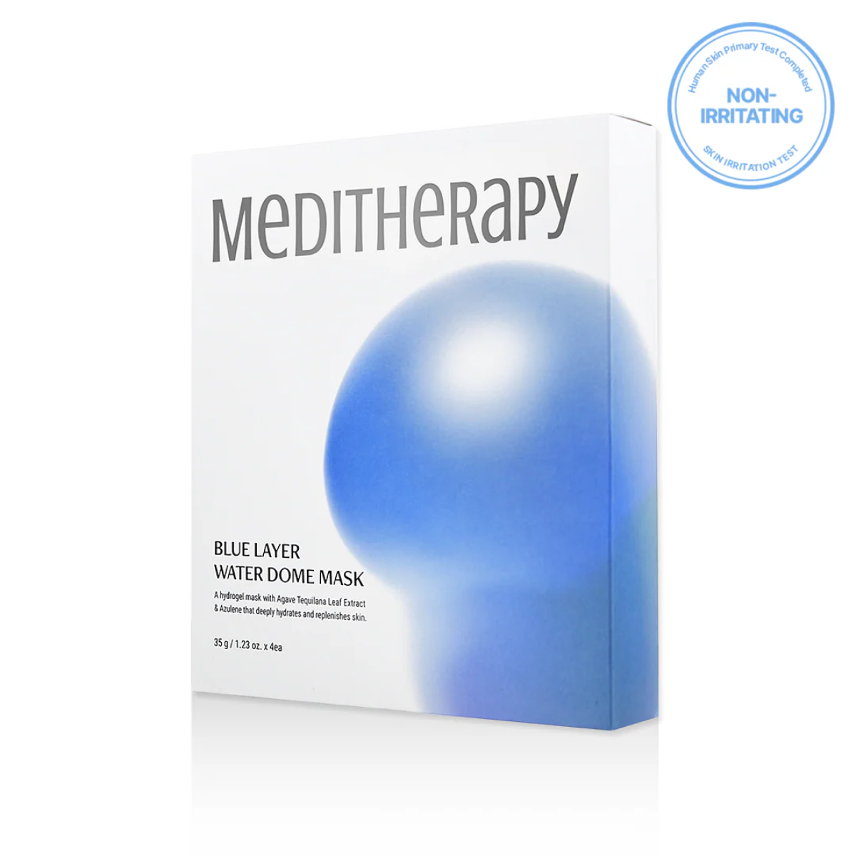 Meditherapy - Blue Layer Water Dome Mask (Yoğun Hidrasyon Verici Isı ve Kızarıklık Engelleyici Nano Hyaluronik Asitli Şeffaflaşan Maske) 35g x 4