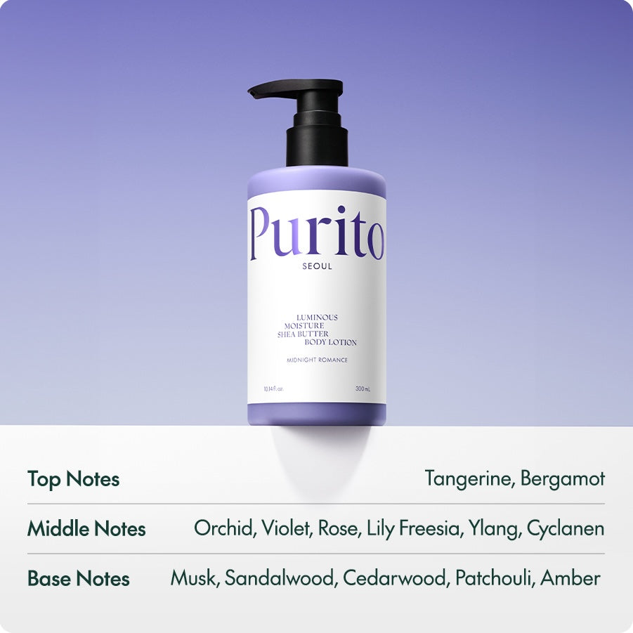 Purito - Luminous Moisture Shea Butter Body Lotion (Nemlendirici ve Besleyici Kokulu Vücut Losyonu) 300ml (%25 Tanıtım indirimli)