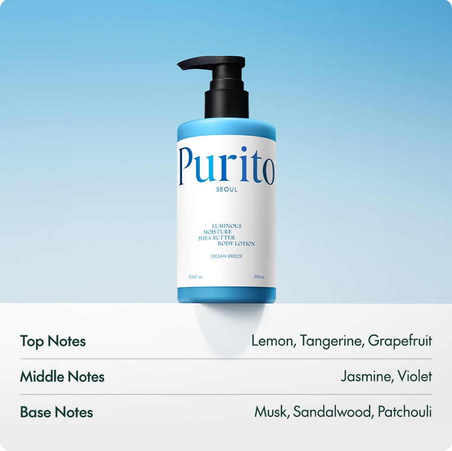 Purito - Luminous Moisture Shea Butter Body Lotion (Nemlendirici ve Besleyici Kokulu Vücut Losyonu) 300ml (%25 Tanıtım indirimli)