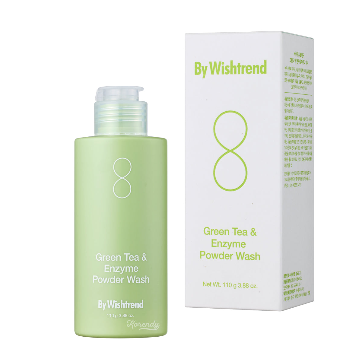 By Wishtrend - Green Tea & Enzyme Powder Wash (Enzimli Pürüz Karşıtı Yıkama Tozu) 110gr
