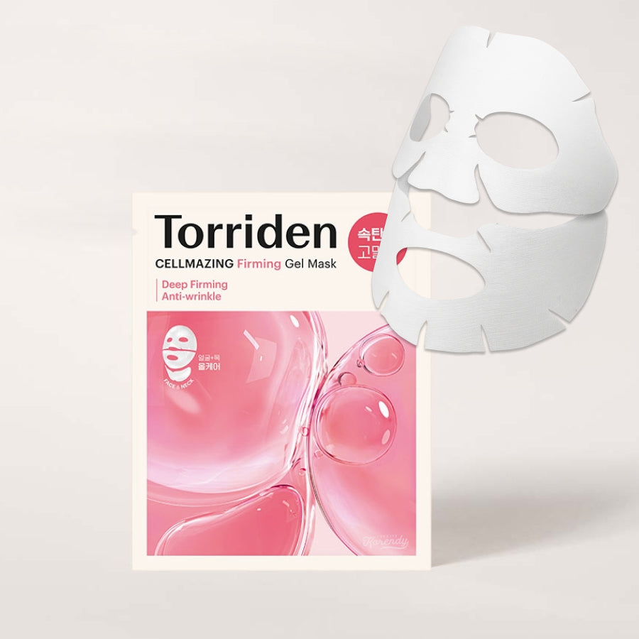Torriden - CELLMAZING Firming Gel Mask 1 ad (Kırışıklık Önleyici 3 Parça Jel Kolajen Maske) 45gr