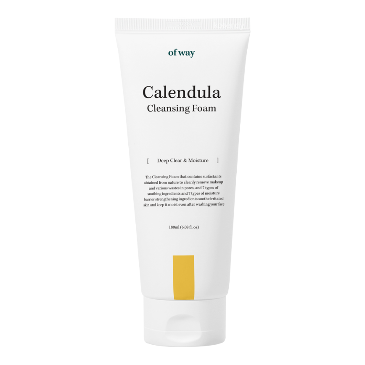 Of Way - Calendula Deep Clear Cleansing Foam (Gözenek Arındırıcı Organik Aynısefa Çiçeği Yaprağı İçeren Temizleyici Köpük) 180ml (%15 İndirimli SKT: 2026-10-04)