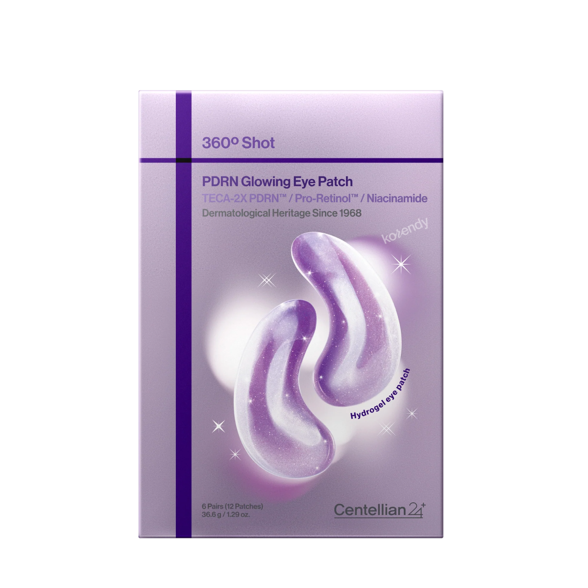 Centellian24 - 360 Shot PDRN Glowing Eye Patch (Koyu Halka Önleyici 5X Esanslı 2X-PDRN & Retinollü Göz Altı Bandı) 6.1g (Sepette %15 ~ %30 Lansman İndirimli)