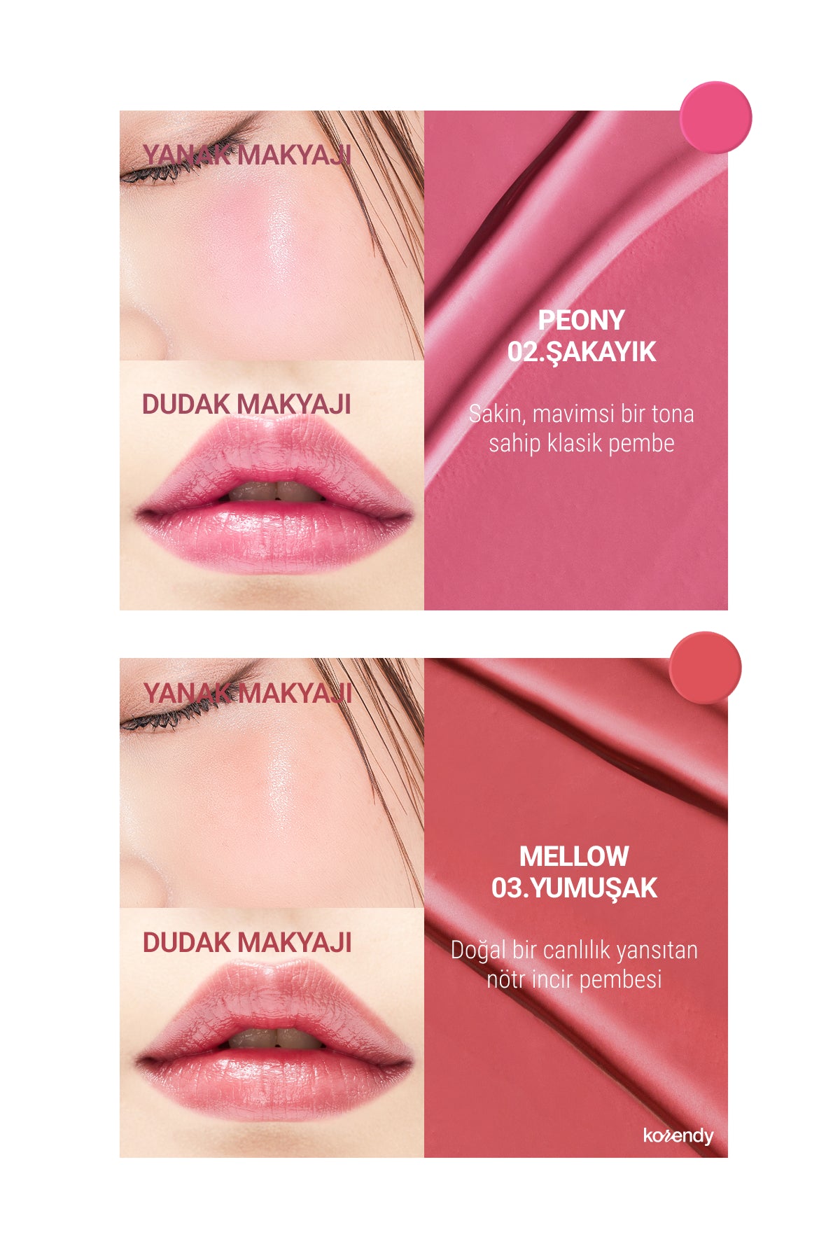Son & Park - Color Balm (Saten Parlak Dokulu Çok Amaçlı Dudak ve Yanak Makyajı Balmı) 4g