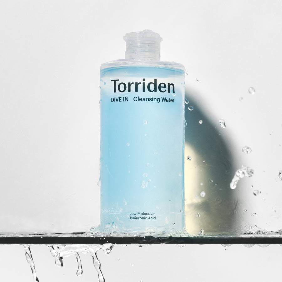 Torriden - DIVE-IN Low Molecular Hyaluronic Acid Cleansing Water (8 Tip Mikro Hyaluronik Asitli Makyaj ve Güneş Kremi Temizleyici) 400ml