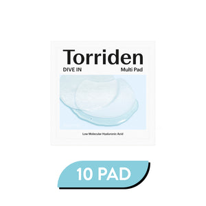 Torriden - DIVE IN Low Molecular Hyaluronic Acid Multi Pad (5 Tip Mikro Hyaluronik Asitli Arındırıcı Nemlendirici Ped Maske)