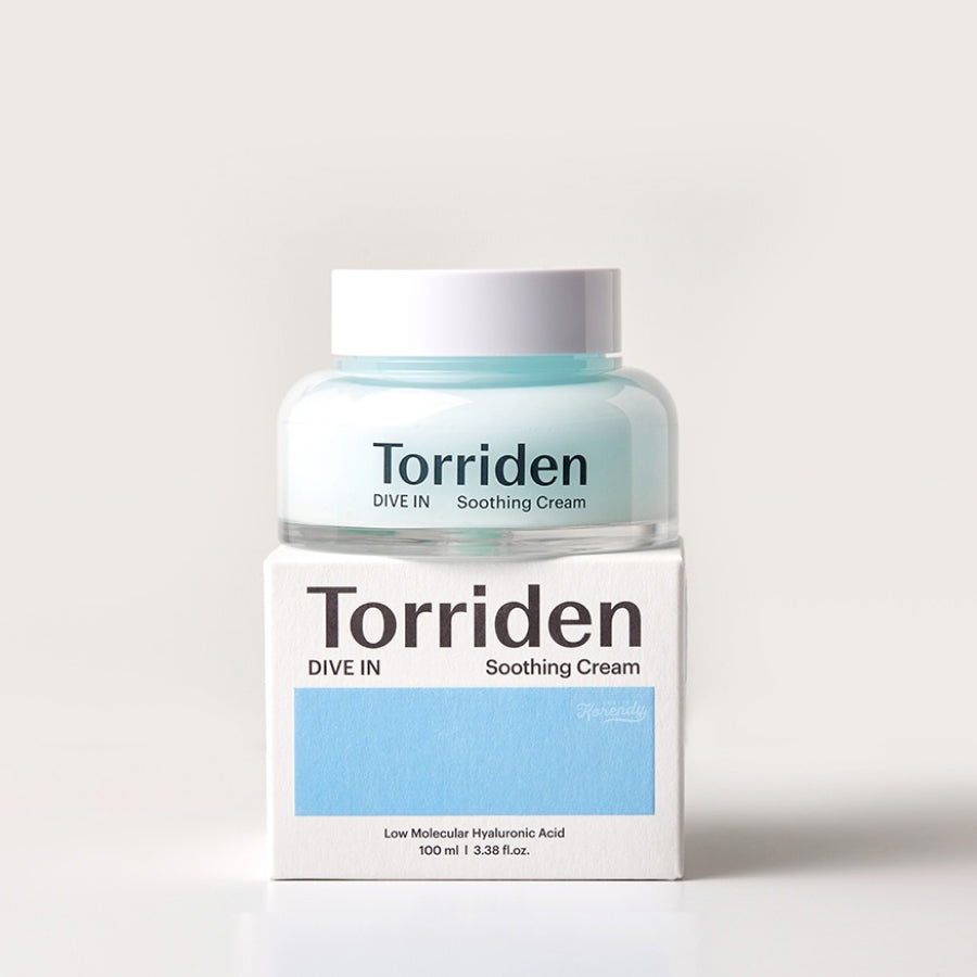Torriden - DIVE IN Low Molecular Hyaluronic Acid Soothing Cream (5 Tip Mikro Hyaluronik Asitli Soğutucu Derin Nemlendirici Krem) 100ml (Sepette %30)