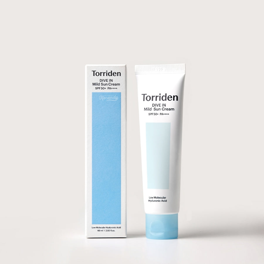 Torriden - DIVE-IN Mild Suncream (10 Tip Hyaluronik Asitli Beyazlık Bırakmayan Mineral Güneş Kremi) 60ml
