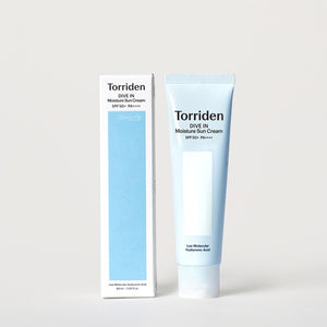 Torriden - DIVE-IN Watery Moisture Sun Cream (10 Tip Hyaluronik Asitli Hafif Dokulu Beyazlık Bırakmayan Organik Güneş Kremi) 60ml