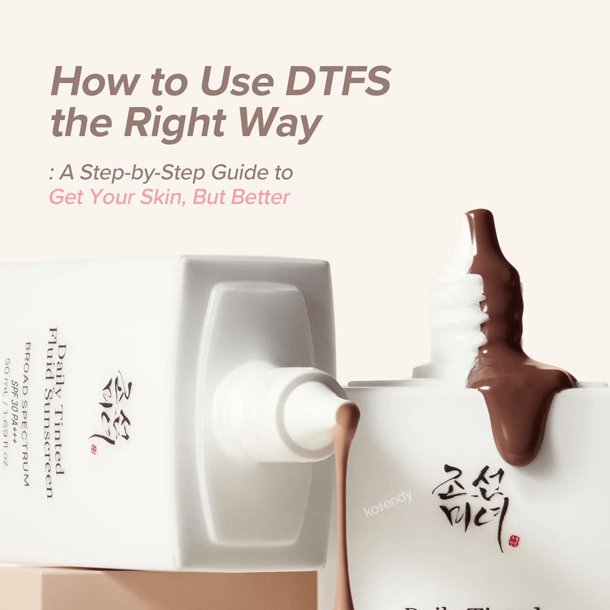 Beauty of Joseon - Daily Tinted Fluid Sunscreen (İpeksi Bitişli UVA ve UVB Karşıtı Renkli Güneş Koruyucu) 50ml (Sepette %15 ~ %30 Lansman İndirimli)