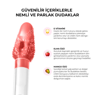 Amuse - Dew Tint (Doğal Parlaklık ve Nem Veren Meyveli Dudak Tinti) 4g (%75 SKT İndirimli)