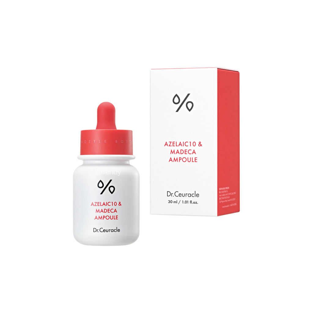 Dr.Ceuracle - Azelaic 10 & Madeca Ampoule (Kırmızı Leke ve Geniş Gözenek Karşıtı %10 Azelaik Asitli Ampul) 30ml (%35 Tanıtım indirimli)