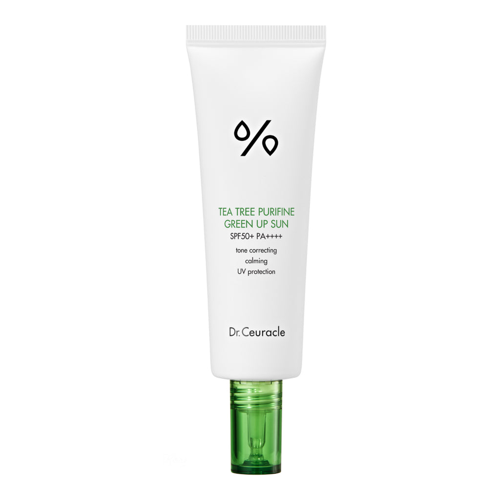 Dr.Ceuracle - Tea Tree Purifine Green Up Sun SPF 50+ PA++++ (Tonlama Etkili UV Güneş Kremi) Yeni Versiyon 50ml