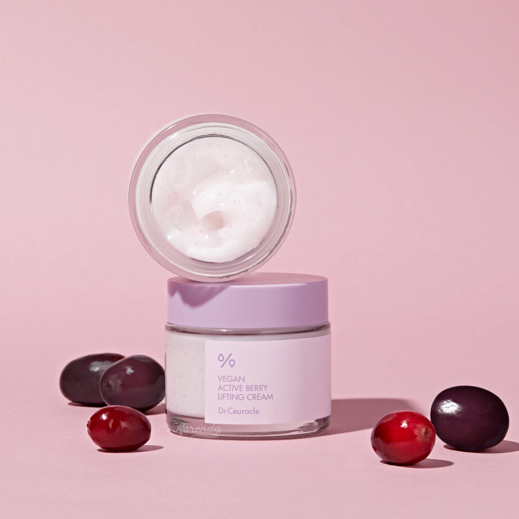 Dr.Ceuracle - Vegan Active Berry Lifting Cream (İnce Çizgi ve Kırışıklık Karşıtı Lifting Etkili Resveratrollü Krem) 75g (%50 İndirimli)