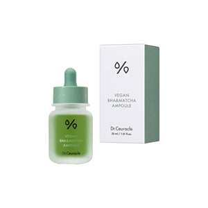 Dr.Ceuracle - Vegan BHA & Matcha Ampoule (Siyah Nokta ve Geniş Geniş Gözeneklere 9 Çeşit Peptitli BHA Ampulü) 30ml