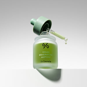 Dr.Ceuracle - Vegan BHA & Matcha Ampoule (Siyah Nokta ve Geniş Geniş Gözeneklere 9 Çeşit Peptitli BHA Ampulü) 30ml