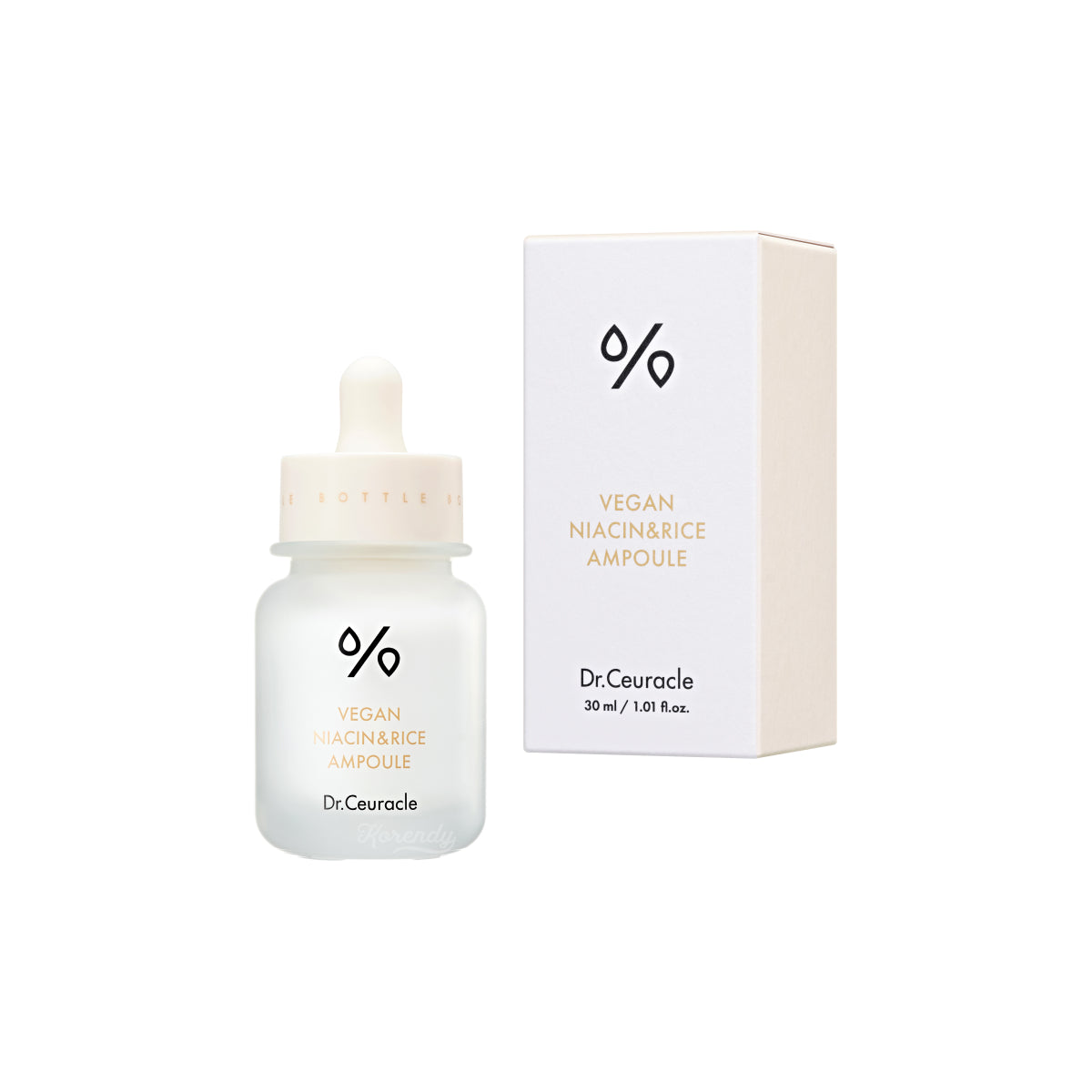 Dr.Ceuracle - Vegan Niacin & Rice Ampoule (Leke Önleyici ve Elastikiyet Koruyucu Besleyici Pirinç Özlü Ampul) 30ml