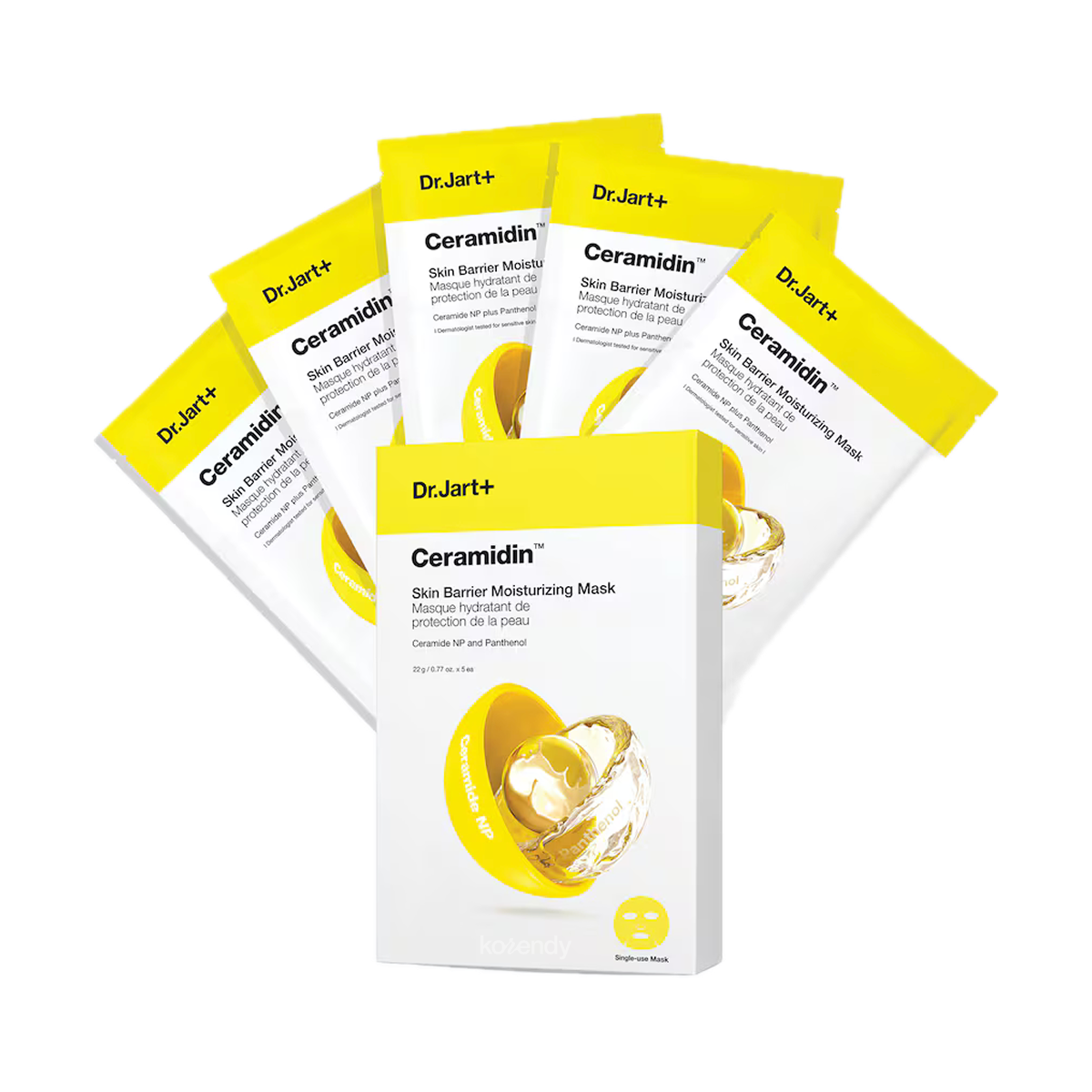 Dr.Jart+ - Ceramidin Skin Barrier Moisturizing Mask (22g x5) (Yoğun Nemlendirici ve Bariyer Destekleyici Seramid NP İçeren Maske) (%15-%30 Lansman İndirimi)