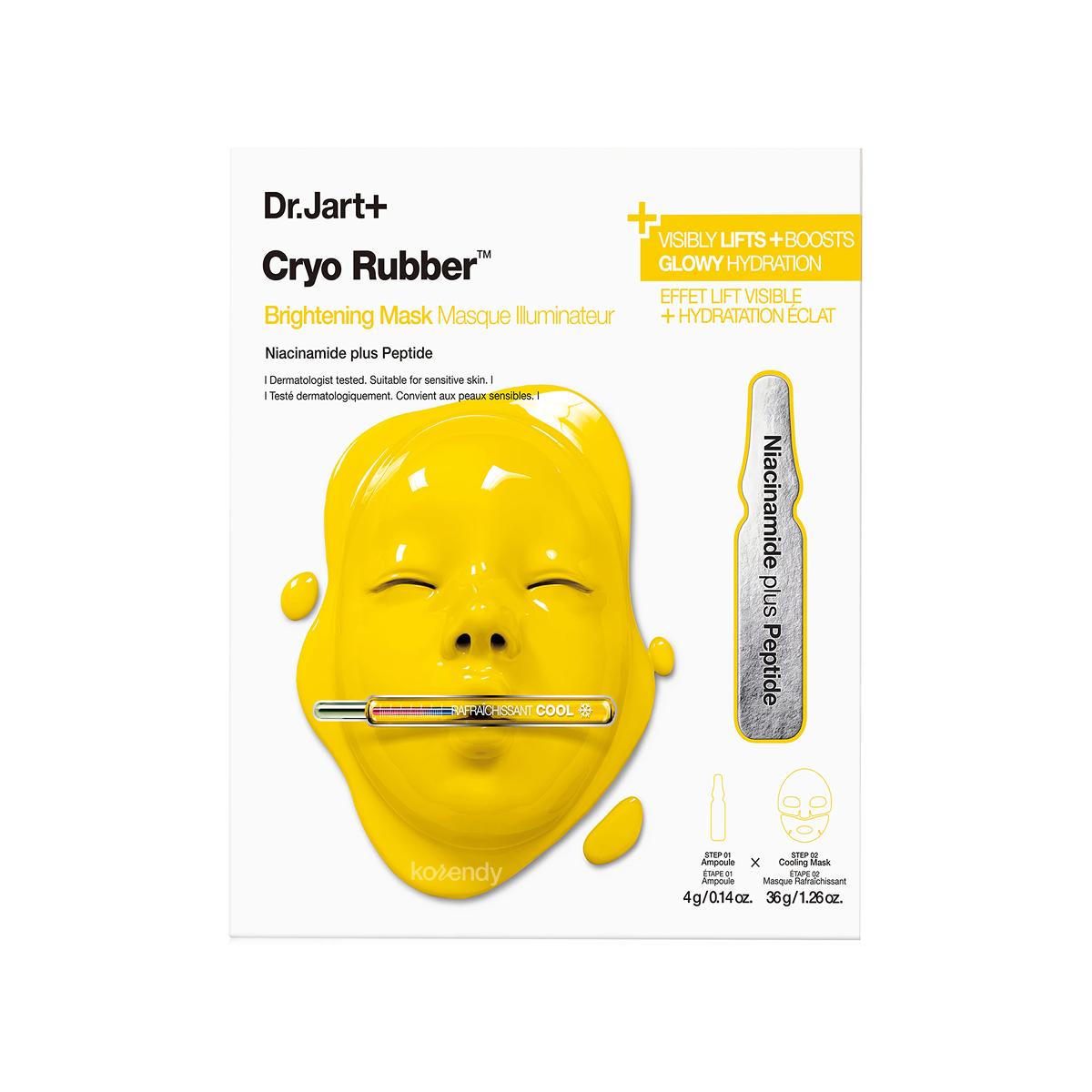 Dr.Jart+ - Cryo Rubber Brightening Mask (4g + 40g) (Parlatıcı ve Sıkılık Koruyucu Niacinamide ve Peptitli Maske) (%15-%30 Lansman İndirimi)