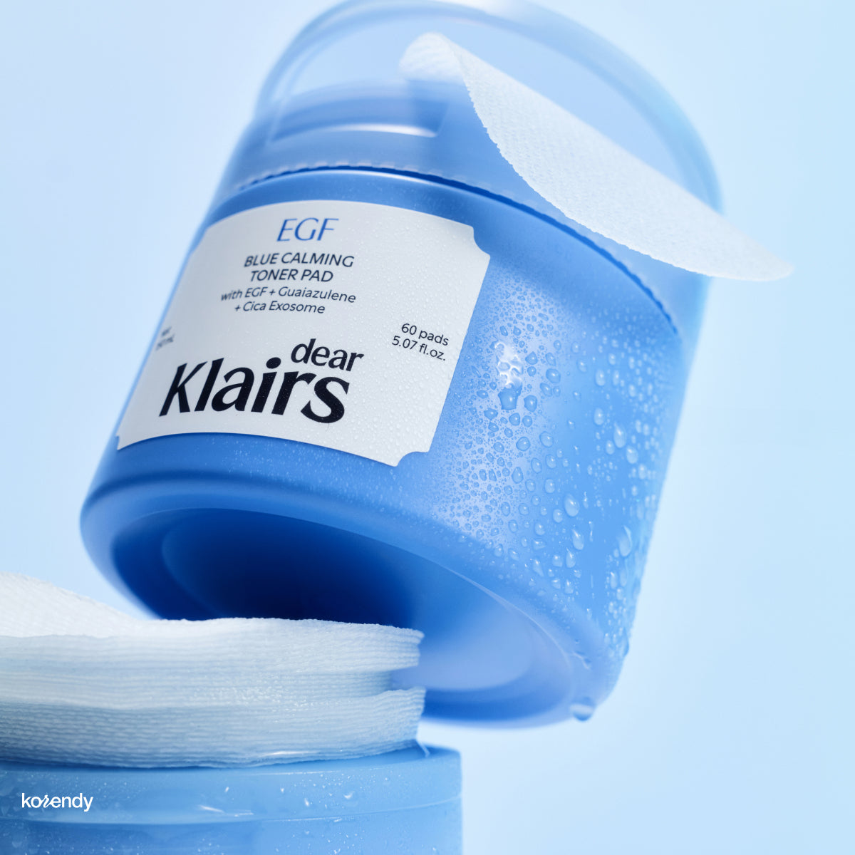 Klairs  - EGF Blue Calming Toner Pad (Stres Önleyici ve Serinletici EGF & Cica Eksozom İçeren Çift Etkili Tonik Pad) 150ml