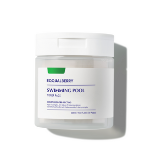 EqqualBerry - Swimming Pool Toner Pads (70'li Ped) (Yoğun Hidrasyon Verici ve Ölü Deri Arındırıcı 8 Hyaluronik Asitli Tonik Ped) 220ml (%25 Lansman İndirimli)