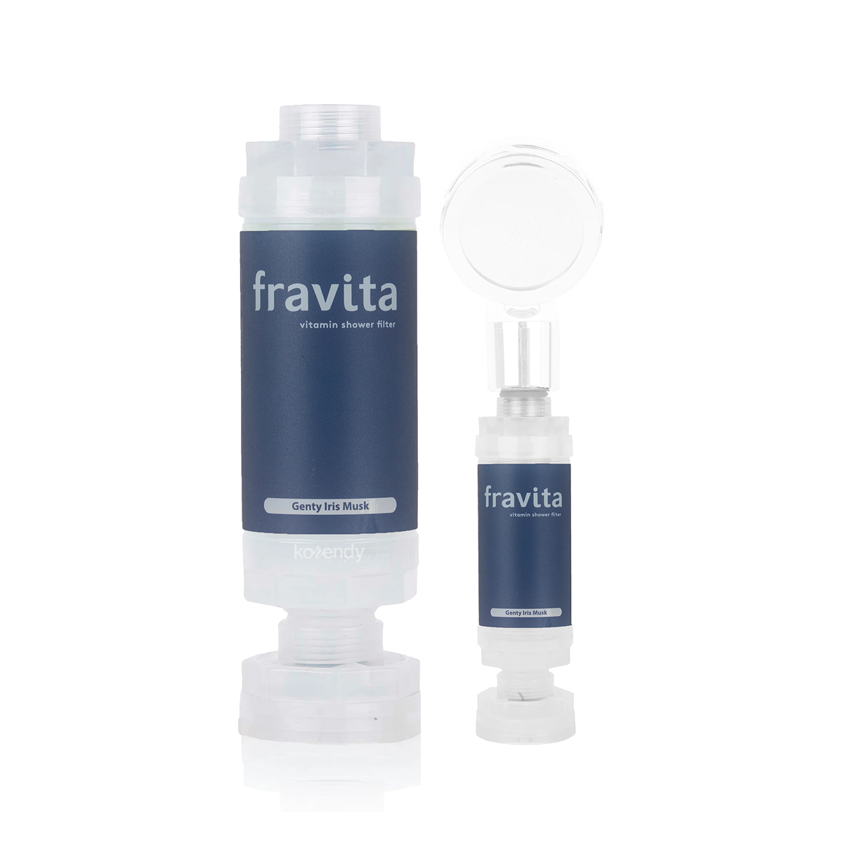 FRAVITA - Shower Filter Genty Iris Musk (Klor ve Pas Filtreleyici İris ve Misk Kokulu 50 Milyar Gözenekli Duş Filtresi) 160g (%15-%30 Lansman İndirimi)