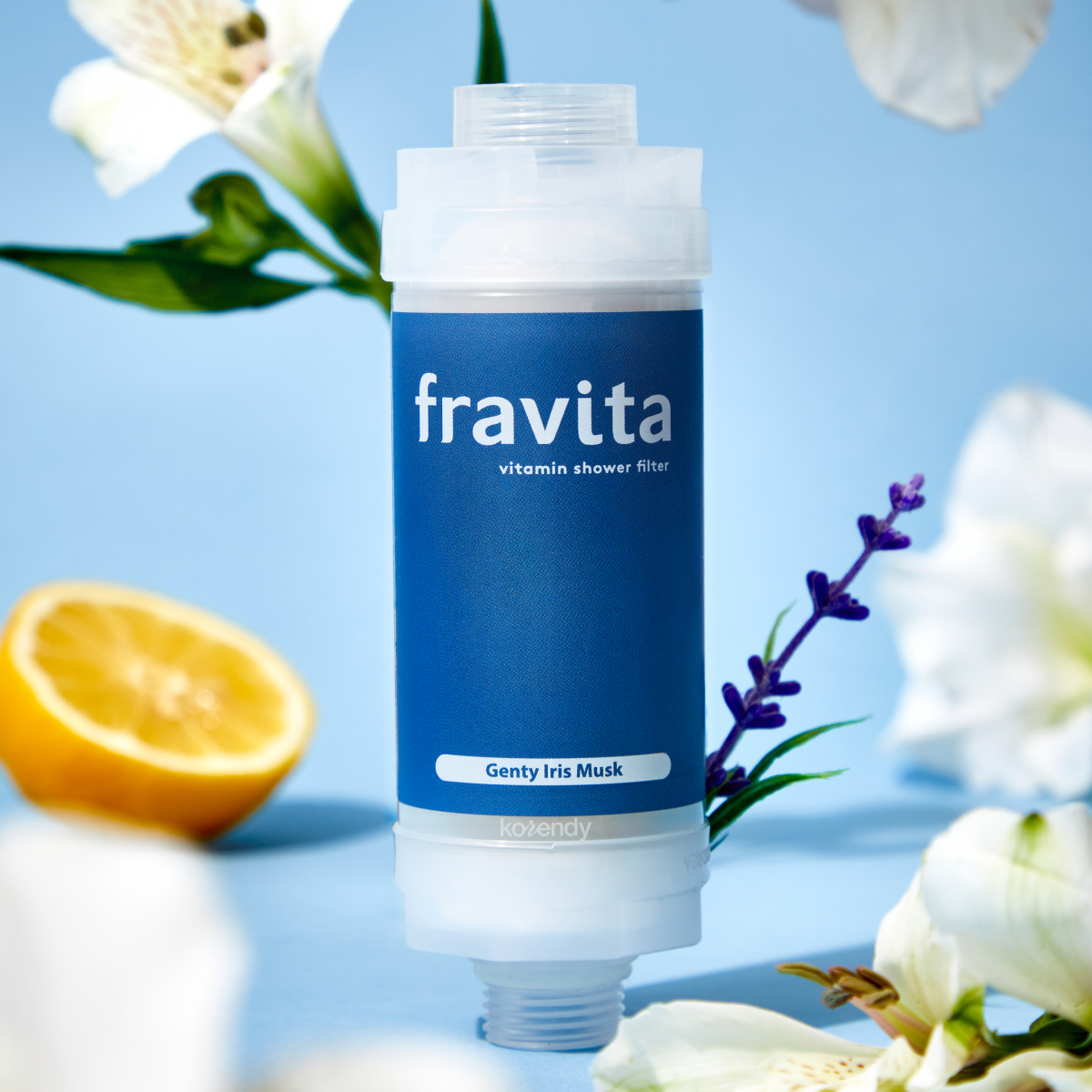 FRAVITA - Shower Filter Genty Iris Musk (Klor ve Pas Filtreleyici İris ve Misk Kokulu 50 Milyar Gözenekli Duş Filtresi) 160g (%15-%30 Lansman İndirimi)