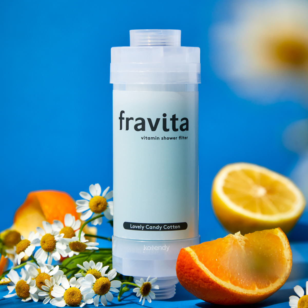 FRAVITA - Shower Filter Lovely Candy Cotton (Klor ve Pas Filtreleyici Pamuk Şeker Kokulu 50 Milyar Gözenekli Duş Filtresi) 160g (%15-%30 Lansman İndirimi)