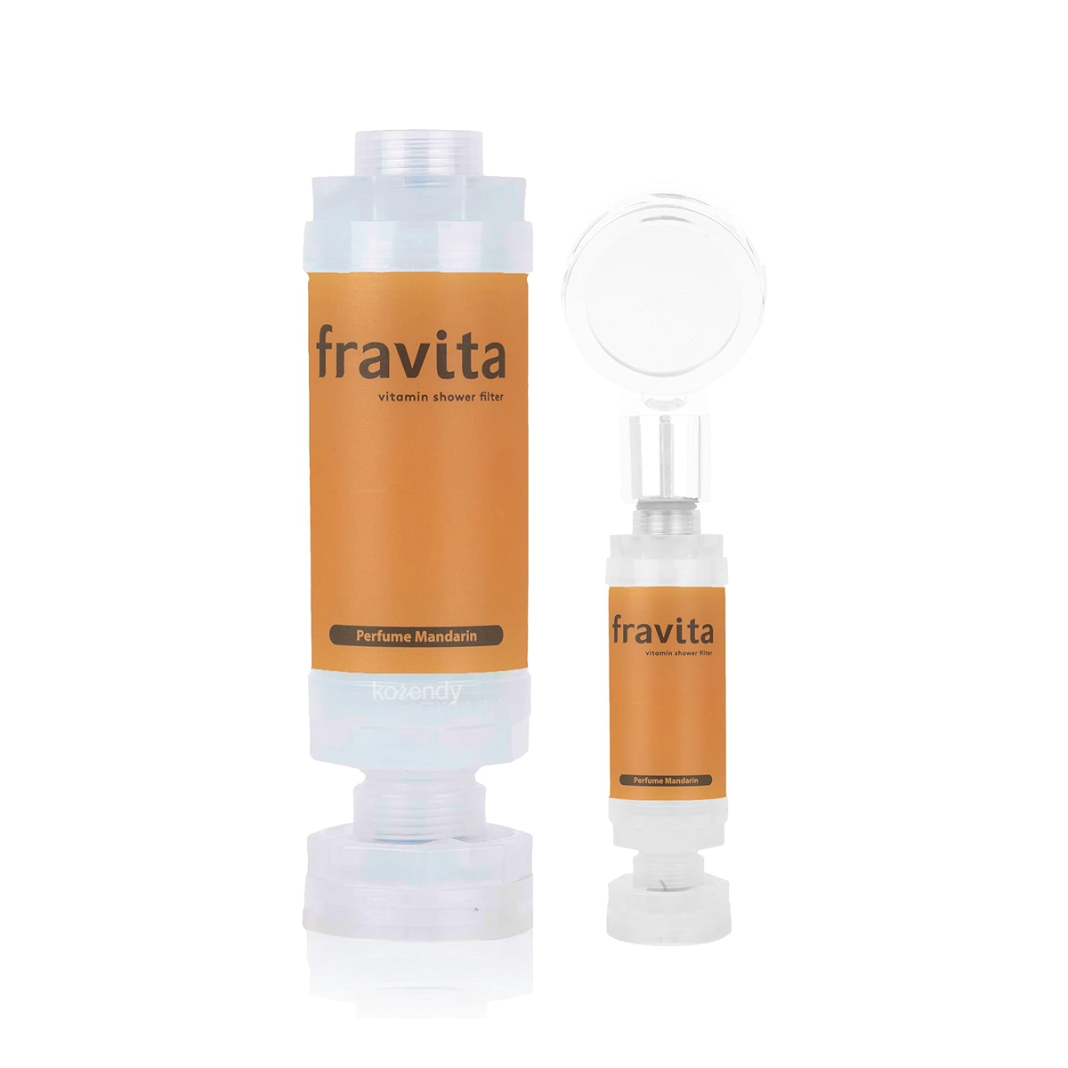 FRAVITA - Shower Filter Perfume Mandarin (Klor ve Pas Filtreleyici Mandalina ve Amber Kokulu 50 Milyar Gözenekli Duş Filtresi) 160g (%15-%30 Lansman İndirimi)