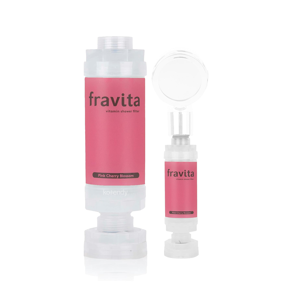 FRAVITA - Shower Filter Pink Cherry Blossom (Klor ve Pas Filtreleyici Pembe Kiraz Çiçeği Kokulu 50 Milyar Gözenekli Duş Filtresi) 160g (%15-%30 Lansman İndirimi)