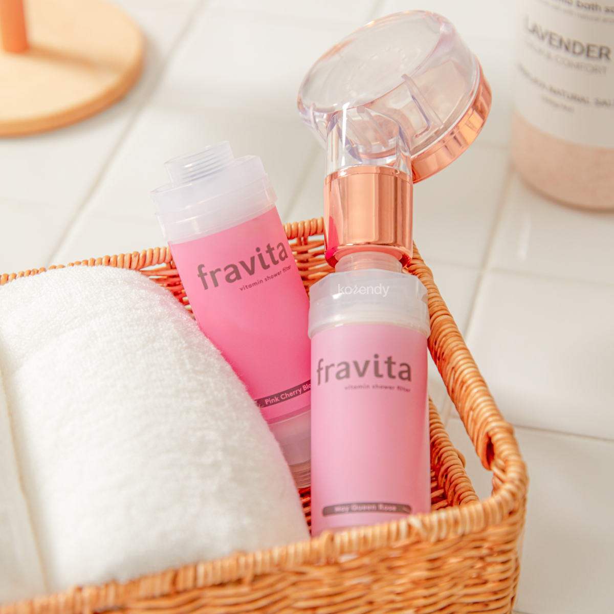FRAVITA - Shower Filter Pink Cherry Blossom (Klor ve Pas Filtreleyici Pembe Kiraz Çiçeği Kokulu 50 Milyar Gözenekli Duş Filtresi) 160g (%15-%30 Lansman İndirimi)