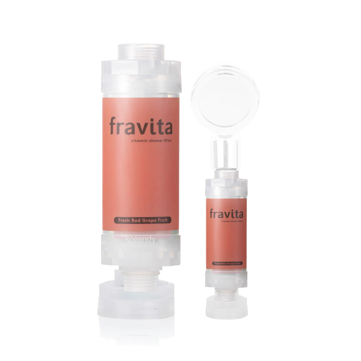 FRAVITA - Shower Filter Red Grape Fruit (Klor ve Pas Filtreleyici Greyfurt Kokulu 50 Milyar Gözenekli Duş Filtresi) 160g (%15-%30 Lansman İndirimi)