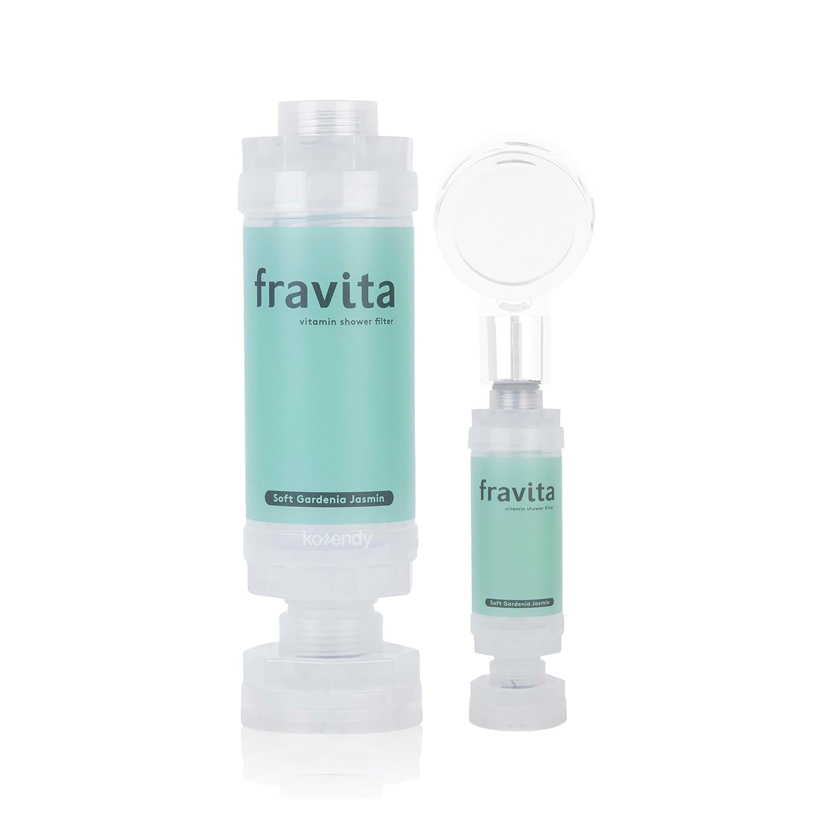 FRAVITA - Shower Filter Soft Gardenia Jasmin (Klor ve Pas Filtreleyici Gardenya ve Yasemin Kokulu 50 Milyar Gözenekli Duş Filtresi) 160g (%15-%30 Lansman İndirimi)