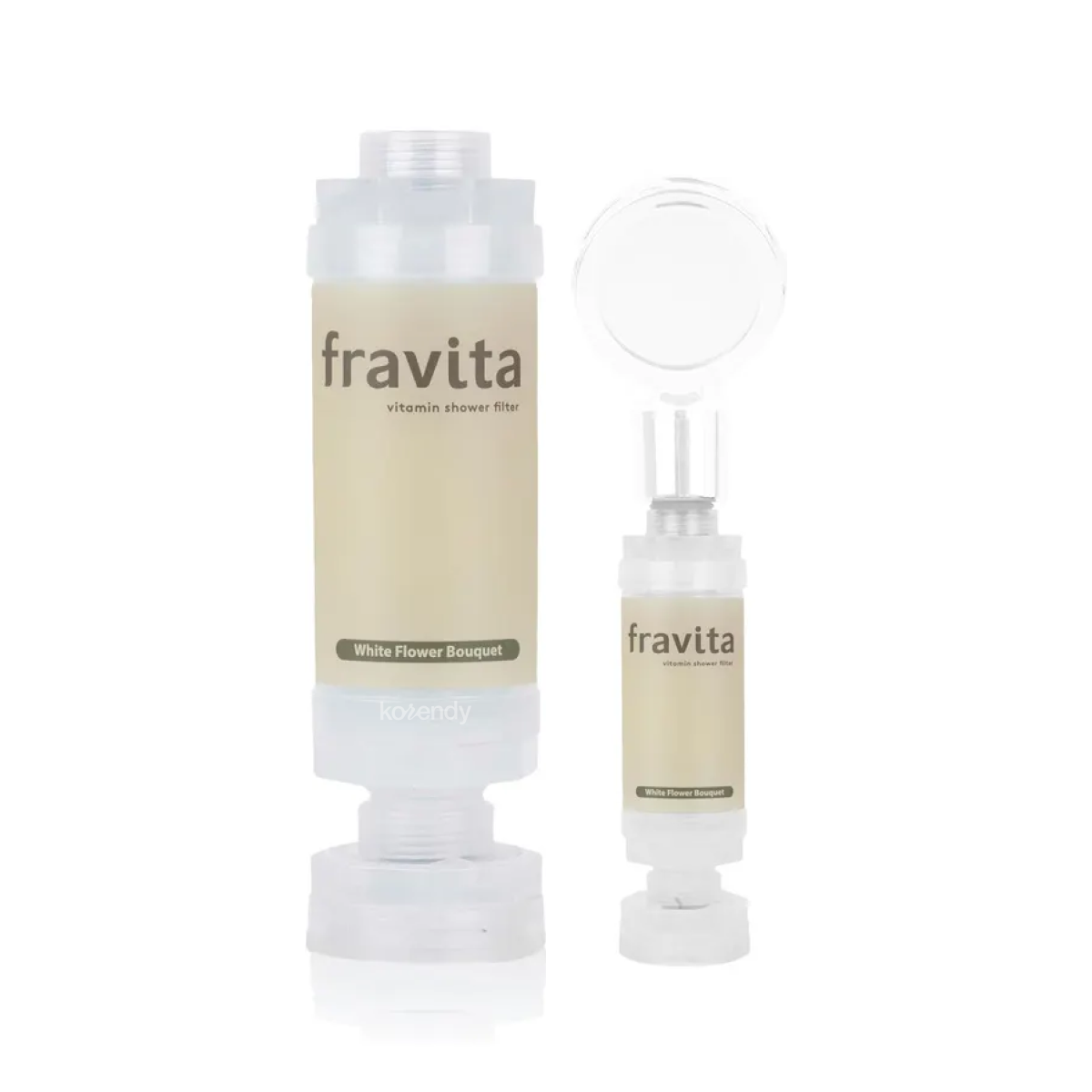 FRAVITA - Shower Filter White Flower Bouquet (Klor ve Pas Filtreleyici Beyaz Çiçek Kokulu 50 Milyar Gözenekli Duş Filtresi) 160g (%15-%30 Lansman İndirimi)