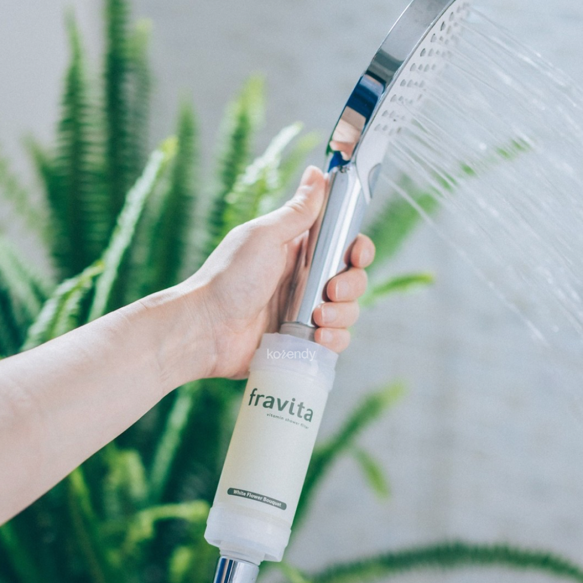 FRAVITA - Shower Filter White Flower Bouquet (Klor ve Pas Filtreleyici Beyaz Çiçek Kokulu 50 Milyar Gözenekli Duş Filtresi) 160g (%15-%30 Lansman İndirimi)