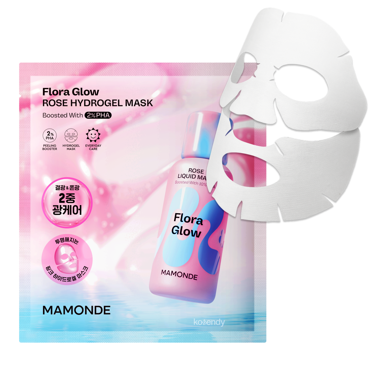 Mamonde - Flora Glow Rose Hydrogel Mask (Pürüzsüzlük Koruyucu ve Işıltı Artırıcı %10 PHA & Gül Peptitli Hidrojel Maske) 42g (Sepette %15 ~ %30 Lansman İndirimli)