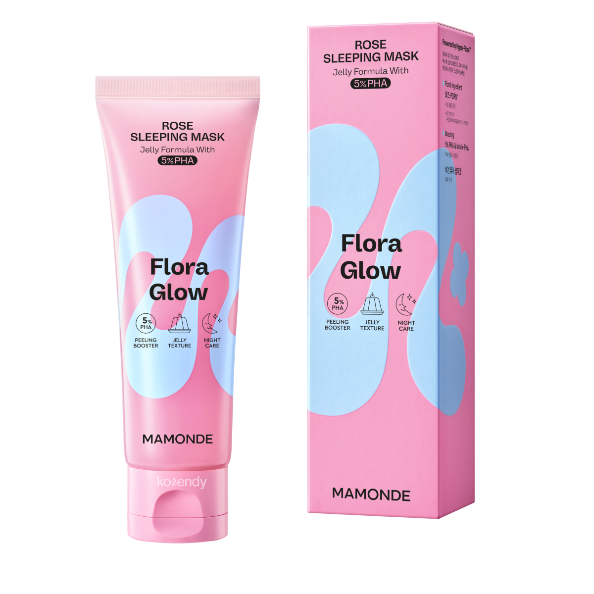 Mamonde - Flora Glow Rose Sleeping Mask (Pürüzsüzlük Koruyucu ve Parlatıcı %5 PHA & Gül PDRN İçeren Jel Uyku Maskesi) 80ml (Sepette %15 ~ %30 Lansman İndirimli)